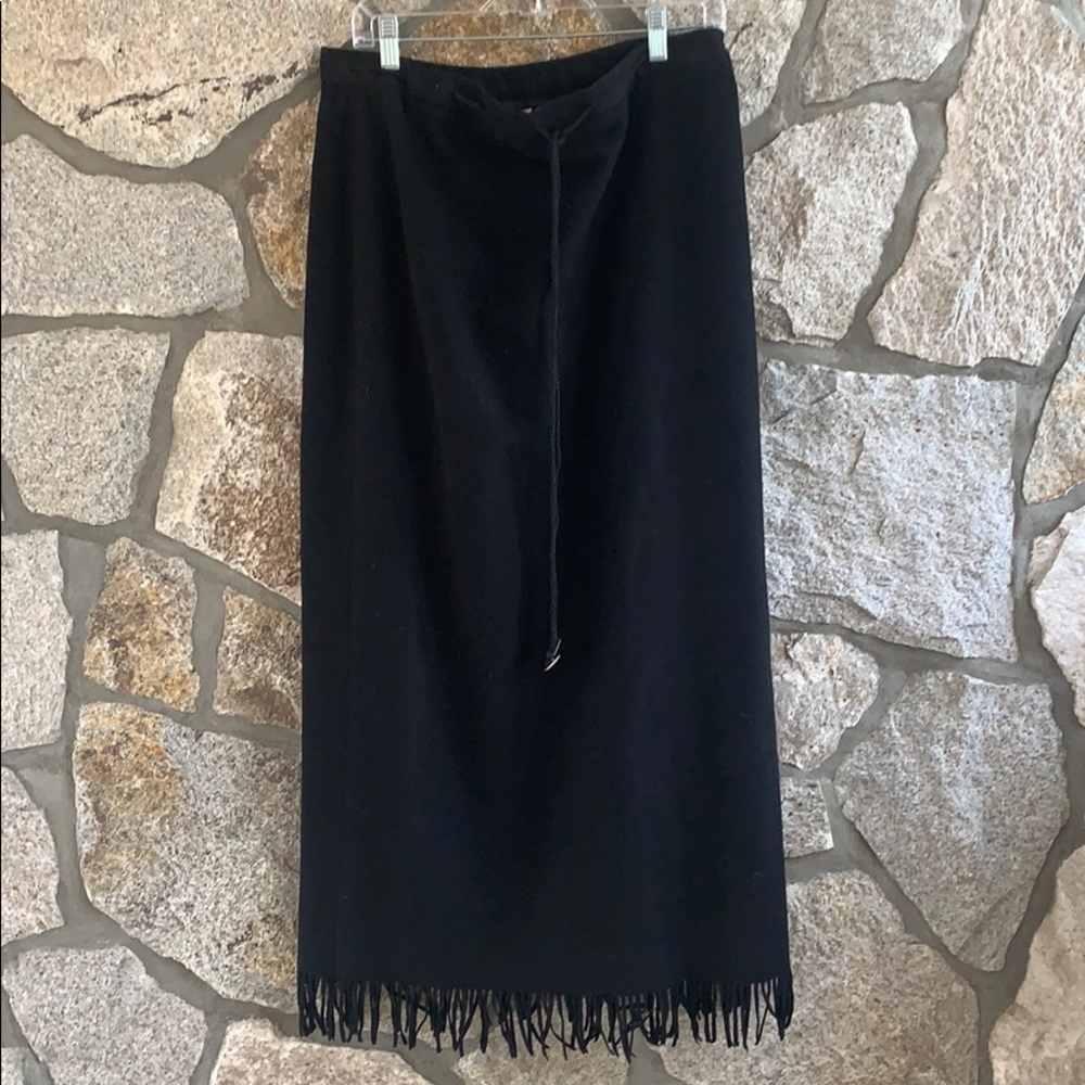 Casual Corner fringe maxi skirt